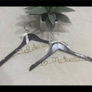 Wedding day hangers set of 2